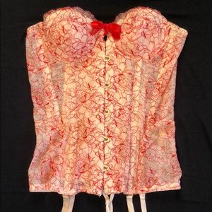 Beautiful Rhianna Savage x Fenty Apple Red Corset